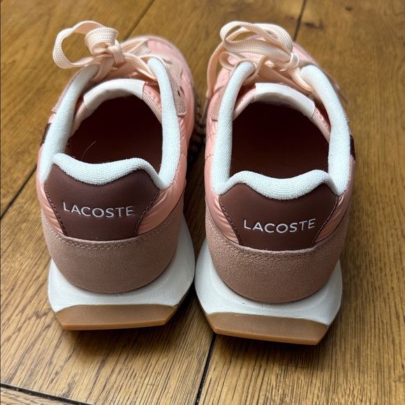 Lacoste Women's Blush and Brown Sneakers - Picture 6 of 7